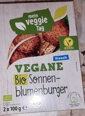 Aldi Vegane Bio Sonnenblumenburger - Produkt - de