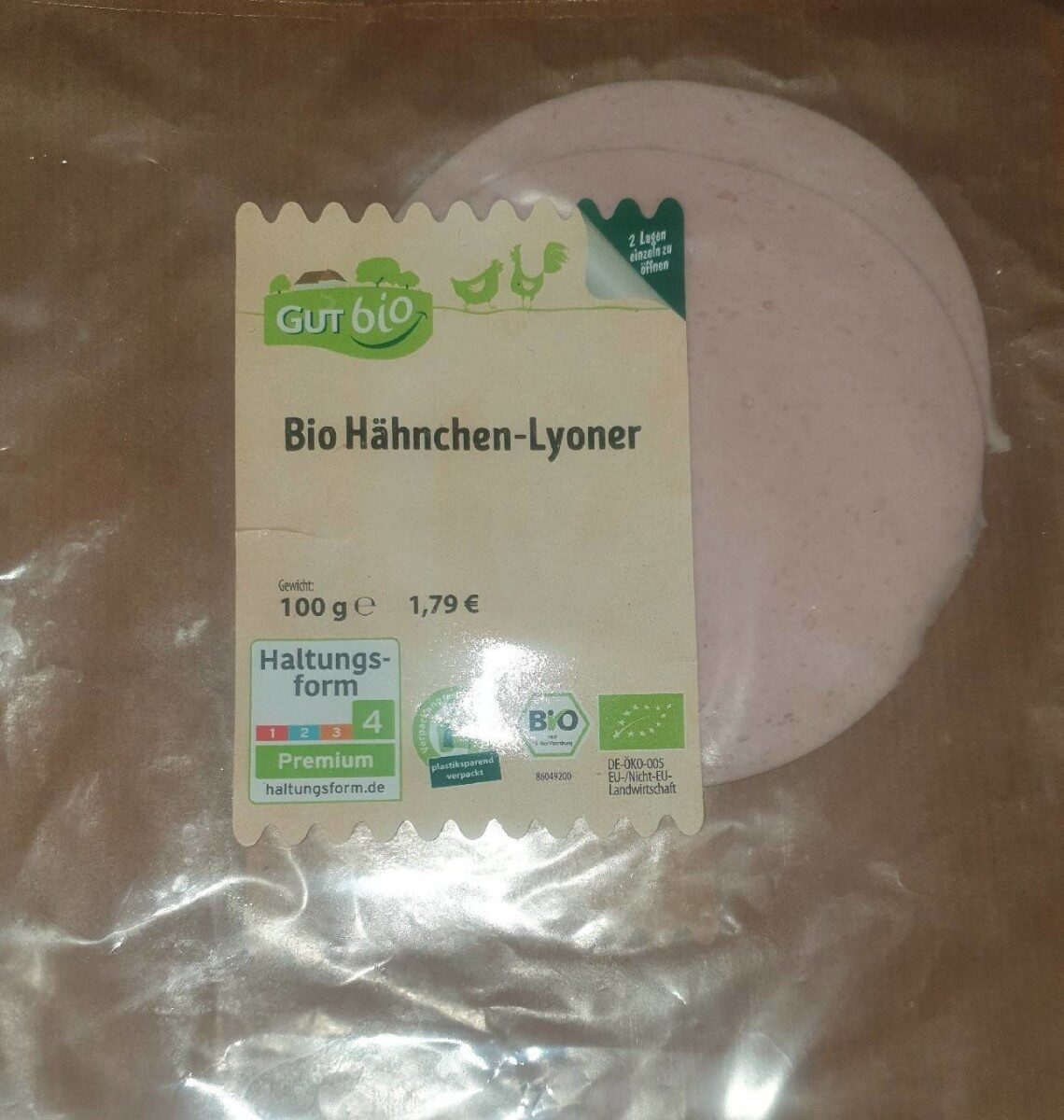 Bio Hähnchen - Lyoner - Produkt