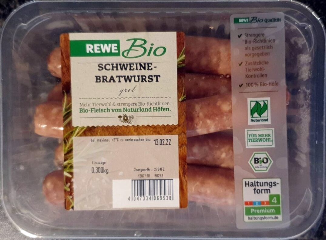 Schweinebratwurst grob - Produit - de