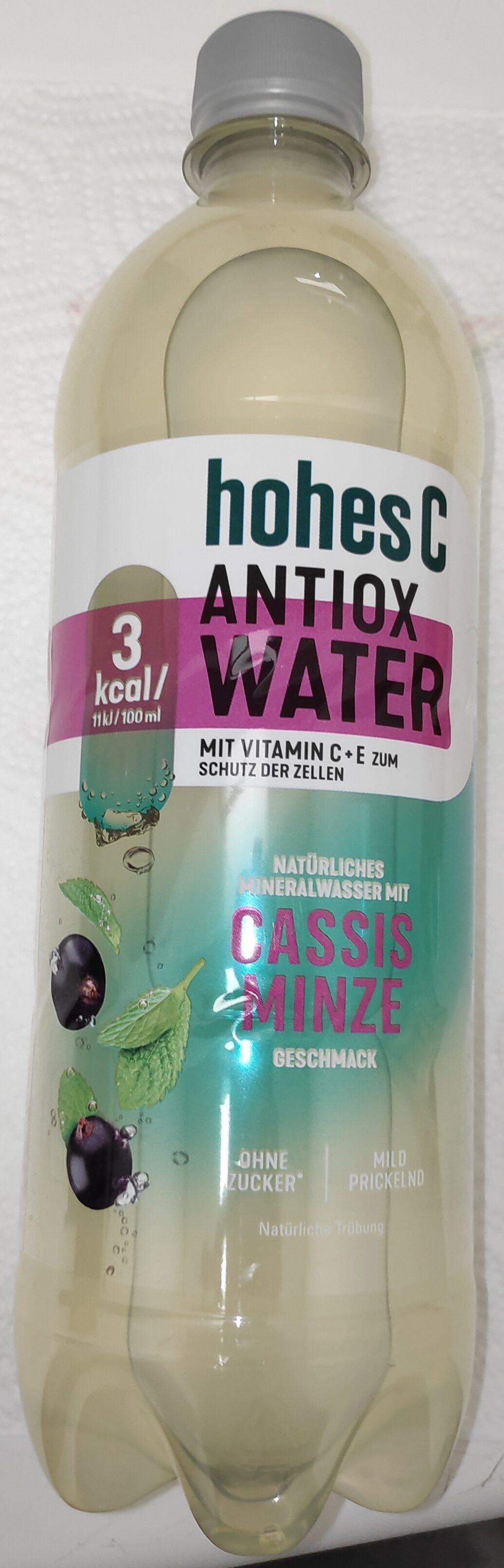 hohes C Wasser Antiox Cassis Minze - Produkt