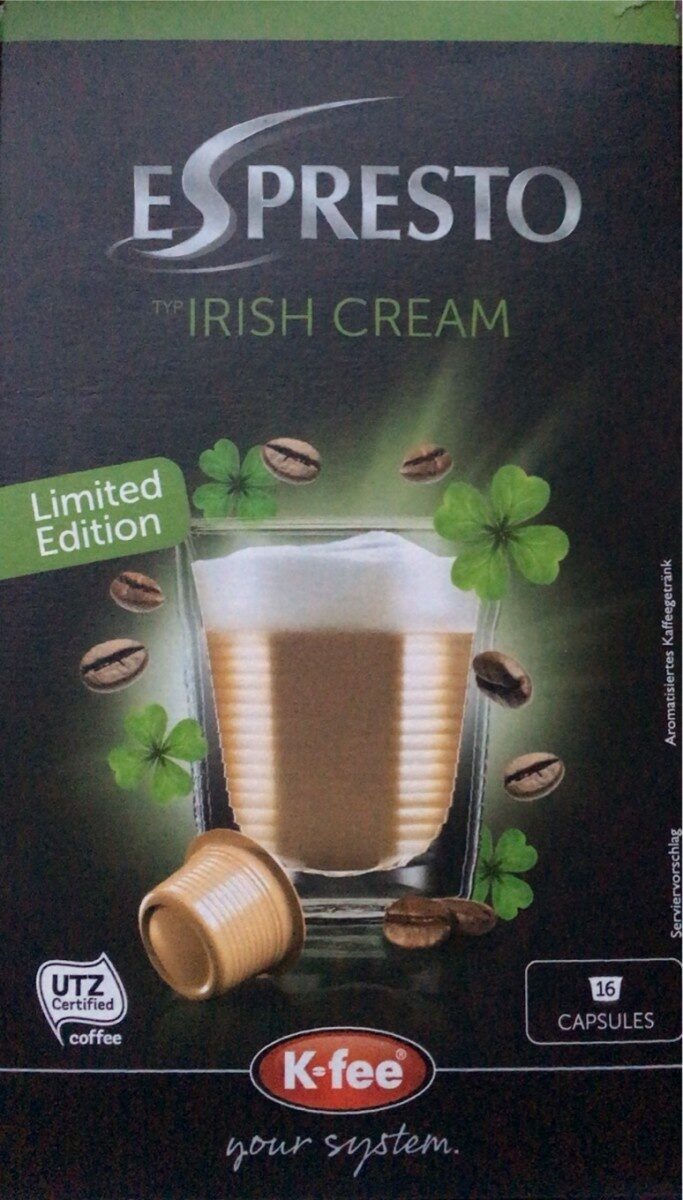 Espresto Typ Irish cream - Produkt