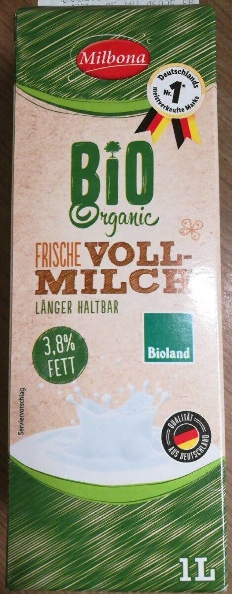 Bio Organic Frische Vollmilch - Producto - de