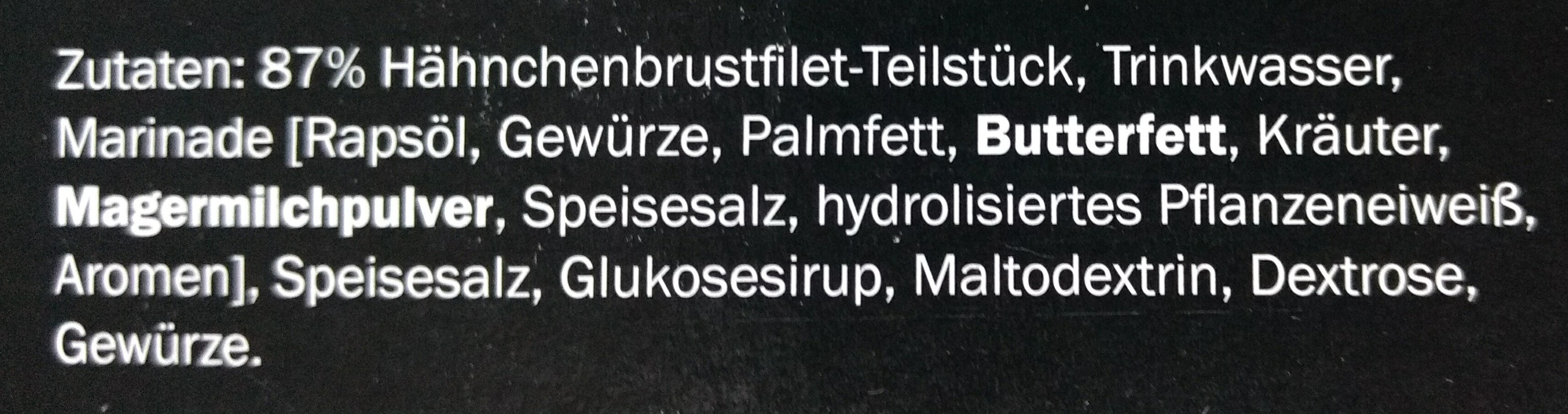 Hähnchenbrustfilet Teilstücke Kräuter - Ingredients - de