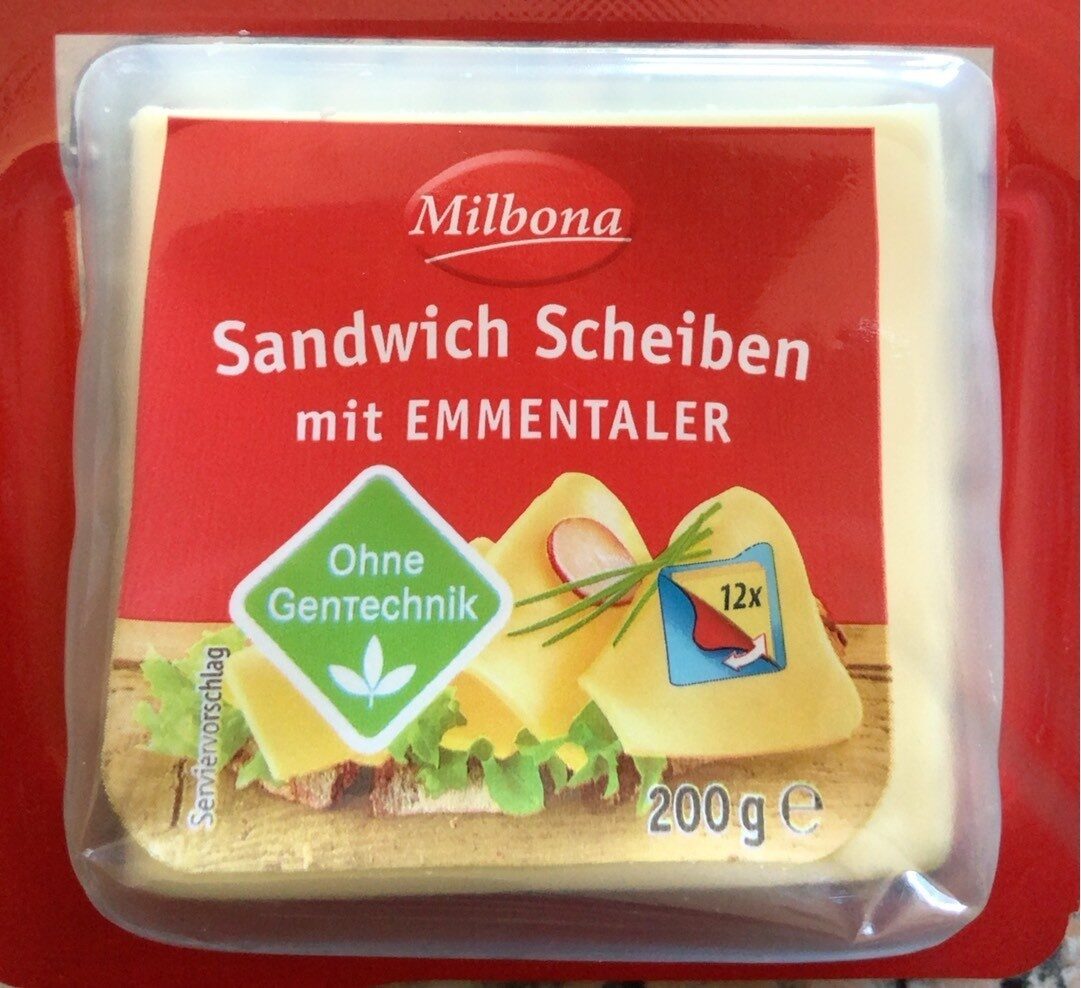 Sandwich Scheiben mit EMMENTALER - Produkt