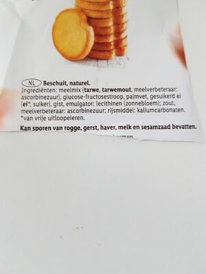 Beschuit Naturel - Produkt - nl