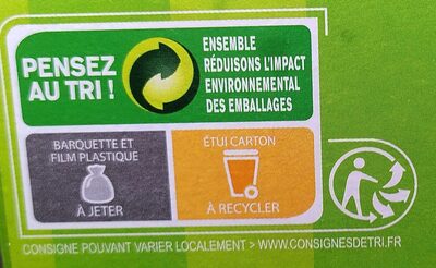 Evo Choc goût noisette - Instruction de recyclage et/ou informations d'emballage