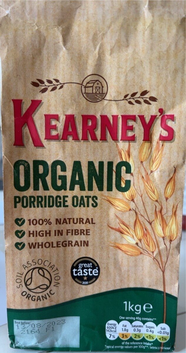 Organic porridge oats - Product