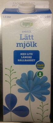 Ängens svensk Lättmjölk med lite längre hållbarhet - Product - sv