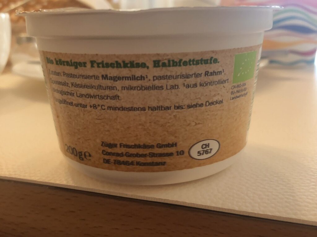 Bio Körniger Frischkäse - Ingredients