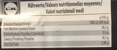 Mortadelle - Valori nutrizionali - fr