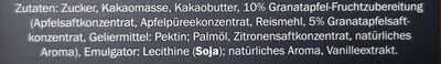 Edel-Zartbitter Granatapfel 56% - Ingredients - de
