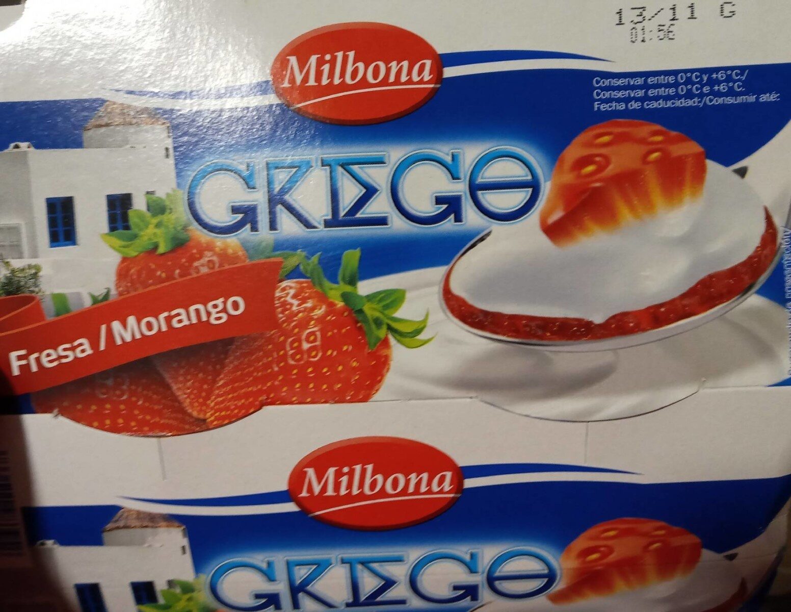 Yogur griego fresa - Producte - es