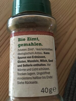Bio Zimt - Ingredients