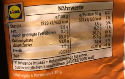 Snack Day Toffee Karamell Popcorn - Nutrition facts - de