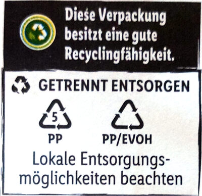 Hamburger vom Rind - Recyclinginstructies en / of verpakkingsinformatie - de