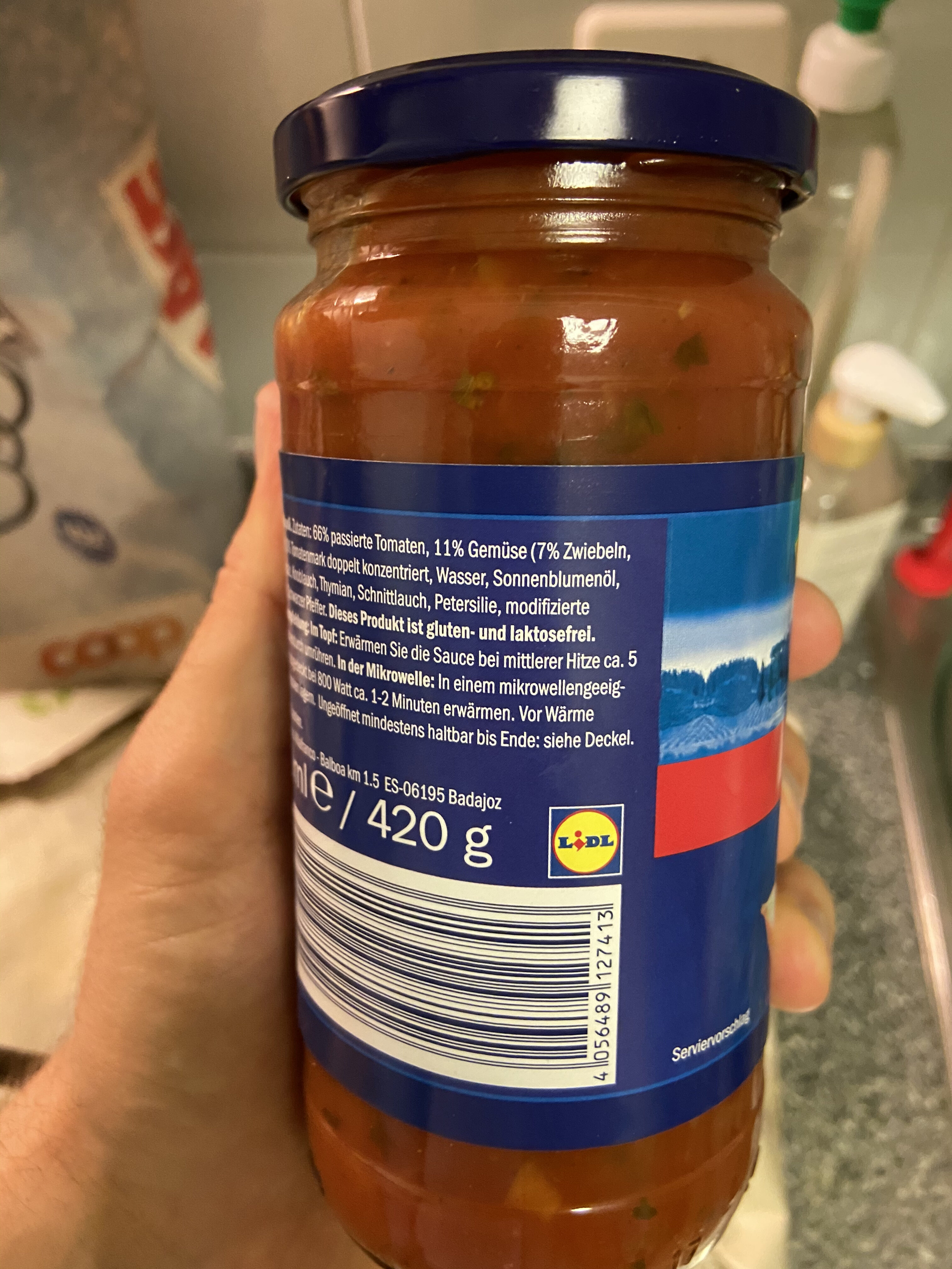 Salsa tomate napolitana - Wiederverwertungsanweisungen und/oder Verpackungsinformationen