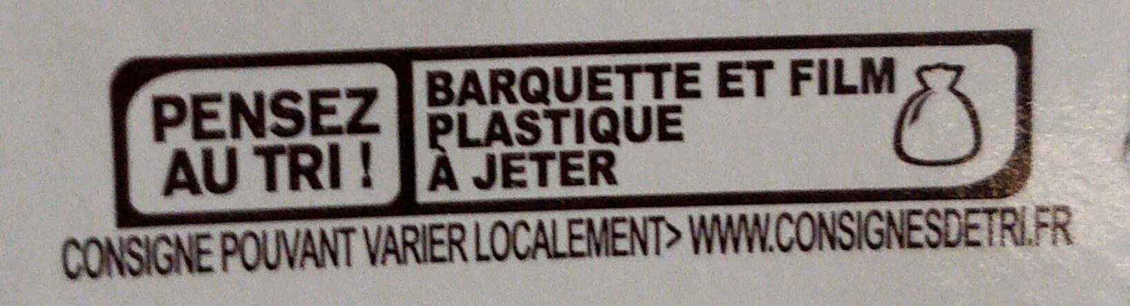 Morbier pour repas Raclette - Recycling instructions and/or packaging information - fr