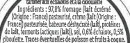 Echalote Ciboulette Fromage à tartiner - Ingrediënten - fr