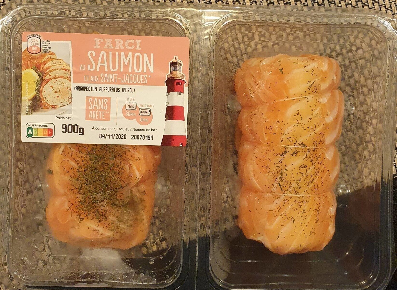Farci au saumon et aux Saint-Jacques - Produit