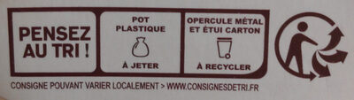 Yaourt au lait entier de savoie sur lit de fruits - Recycling instructions and/or packaging information - fr