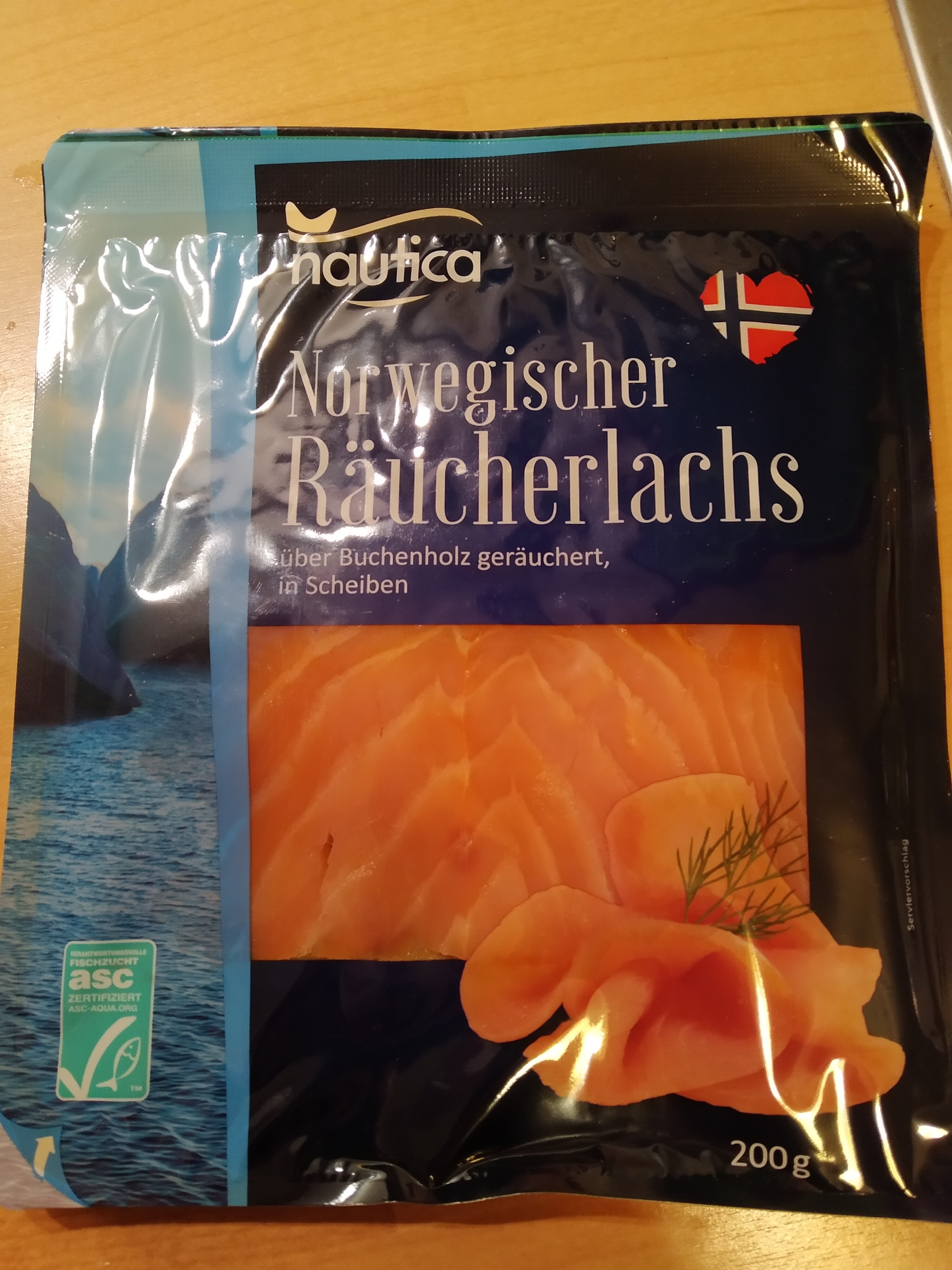 Norwegischer Räucherlachs in Scheiben - Produkt