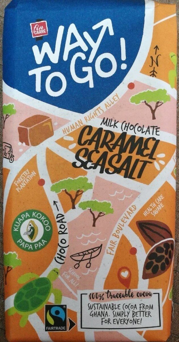 Milk chocolate caramel seasalt - Product - fr