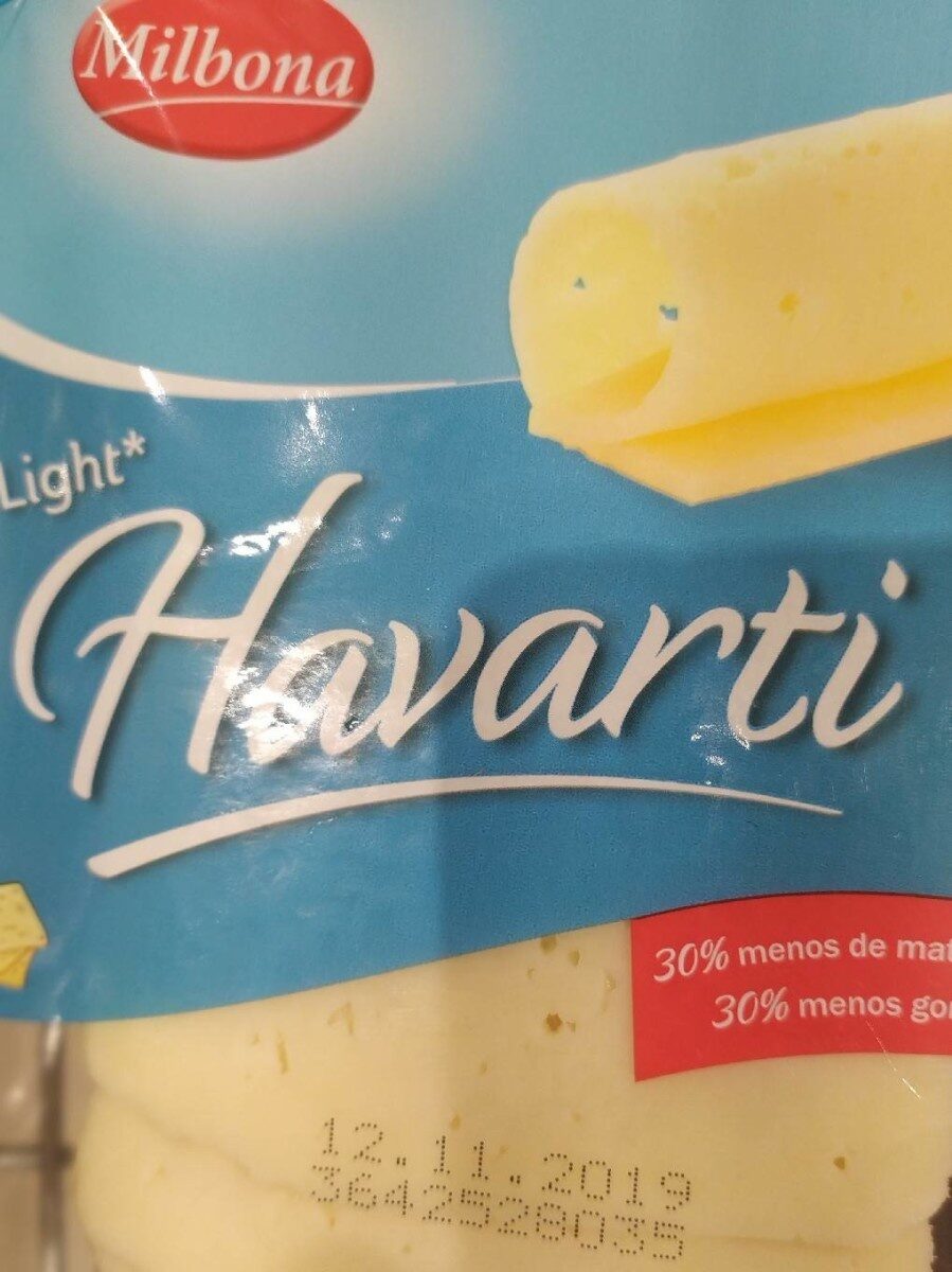 Queso Havarti light - Informació nutricional - es