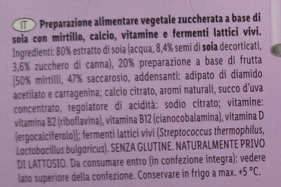 soyo mirtilli - Ingredientes - it