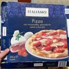 Pizza con mozzarella, pomodorini, speck e burrata - Prodotto