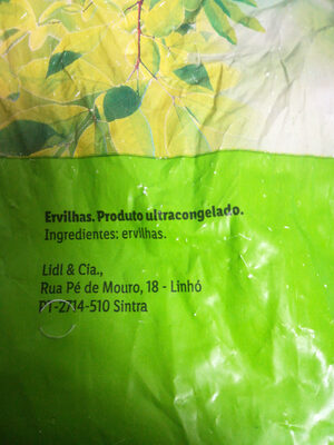 Ervilhas - Ingredients - pt