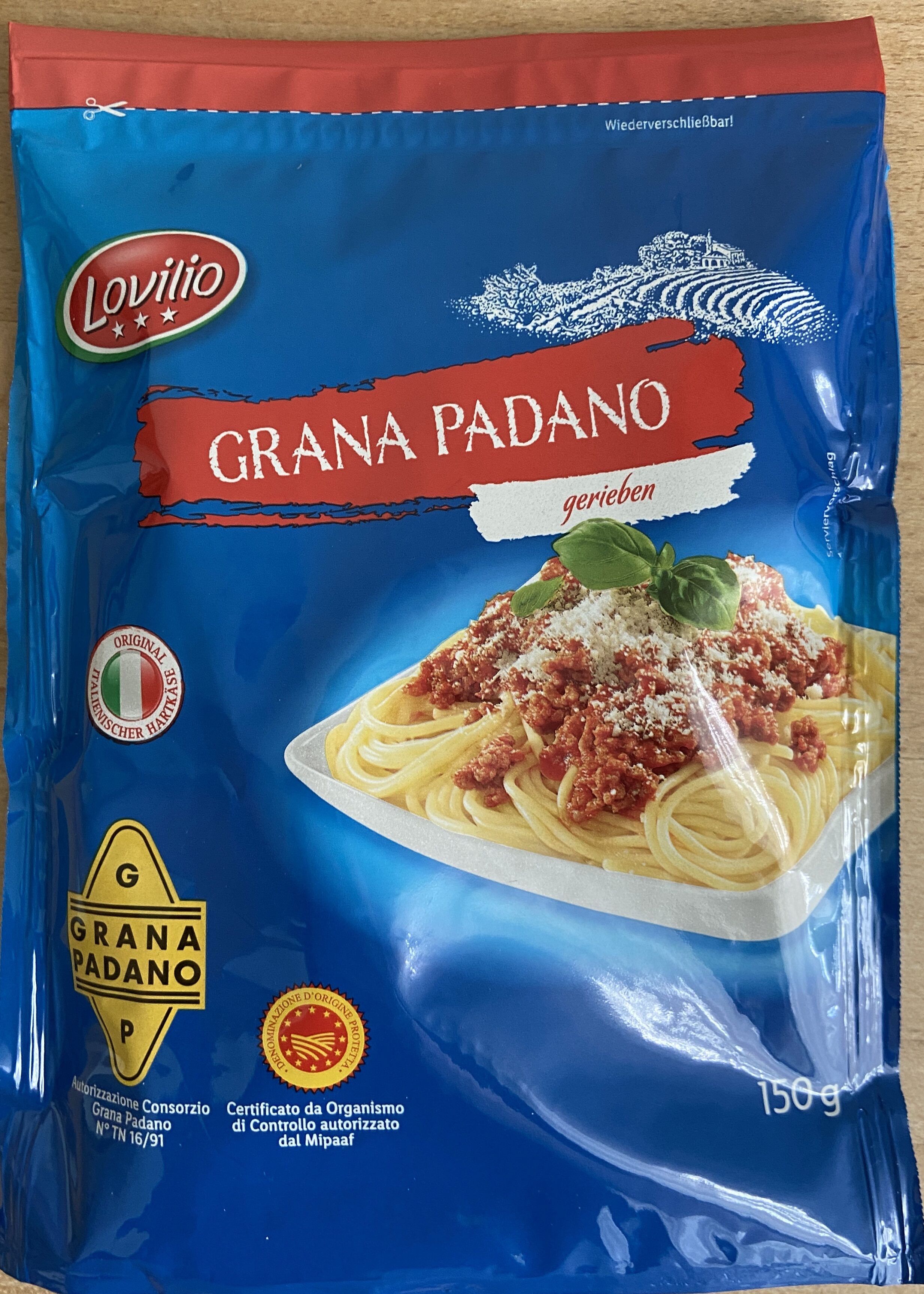Grana Padano gerieben - Produkt
