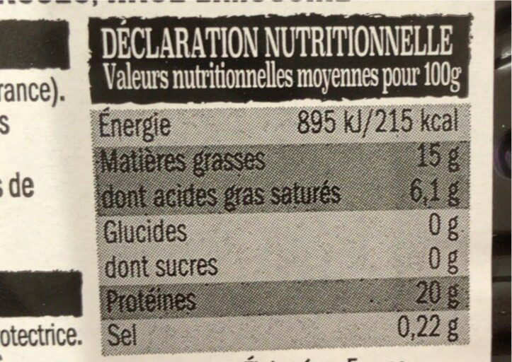 Steaks hachés FB 15% MG Limousine - Nutrition facts - fr