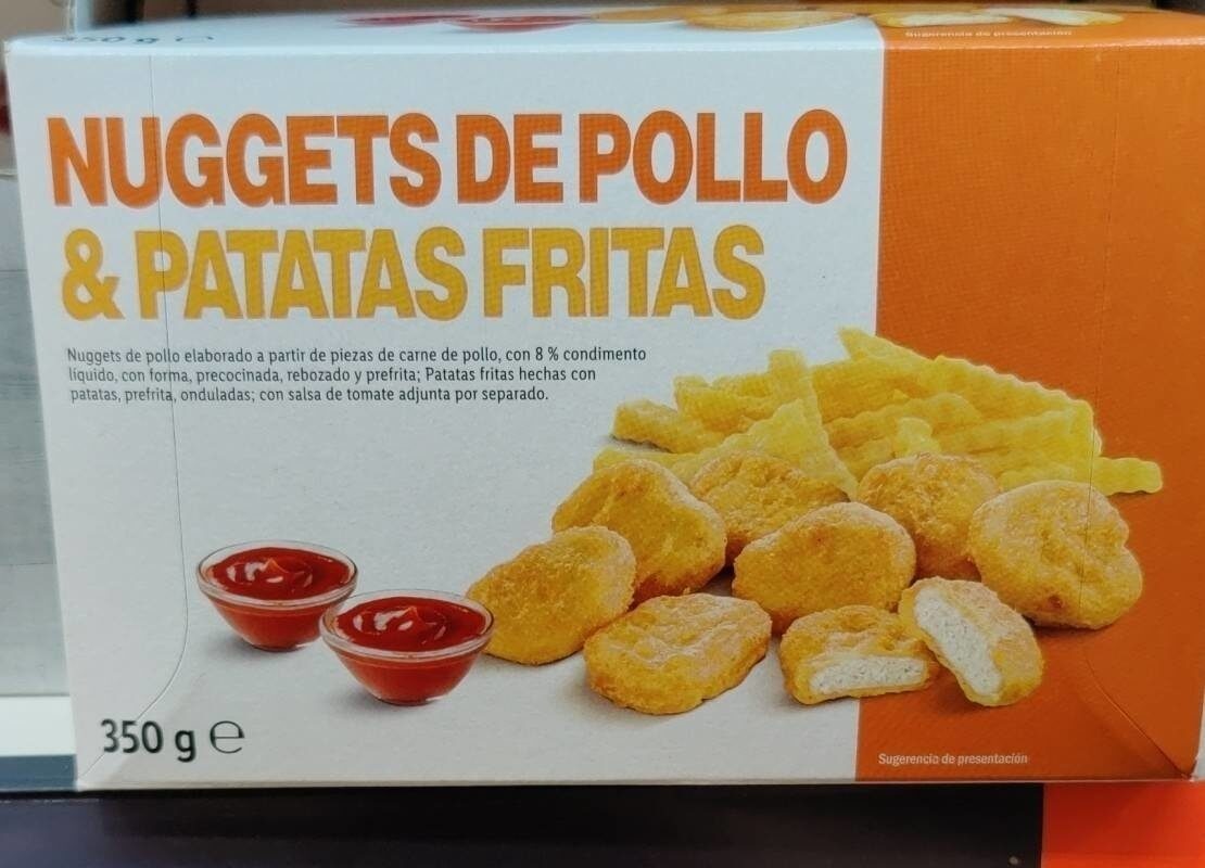 Nuggets de pollo y patatas fritas - Product - es