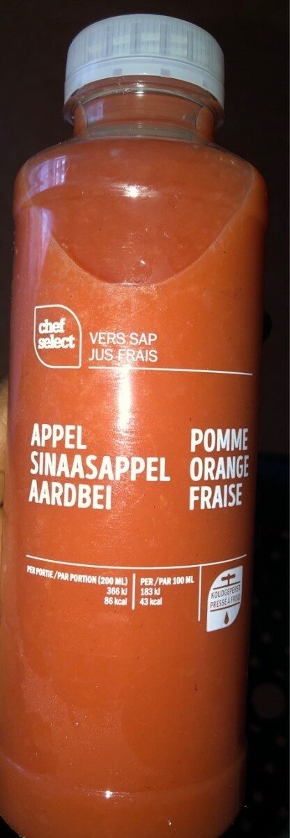 Jus de pomme, orange, fraise - Product