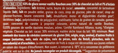 Bon Gelati Premium Almond Ice cream - Ingrédients
