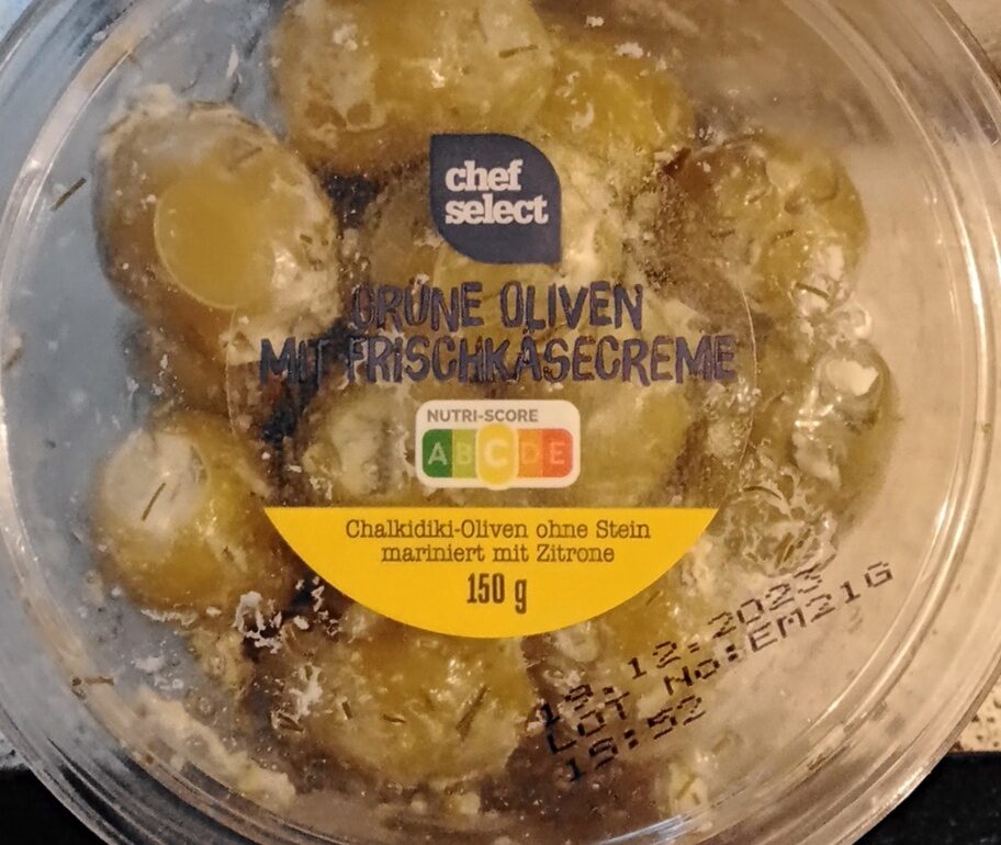 Oliven mit Frischkäse - Produkt