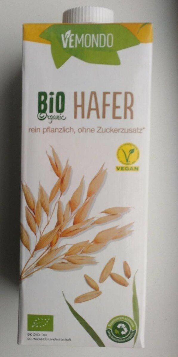 Bio Hafer rein pflanzlich, ohne Zuckerzusatz - Produit - en