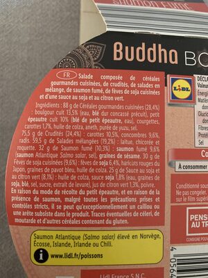 Buddha bowl - Saumon fumé - Ingredients - fr