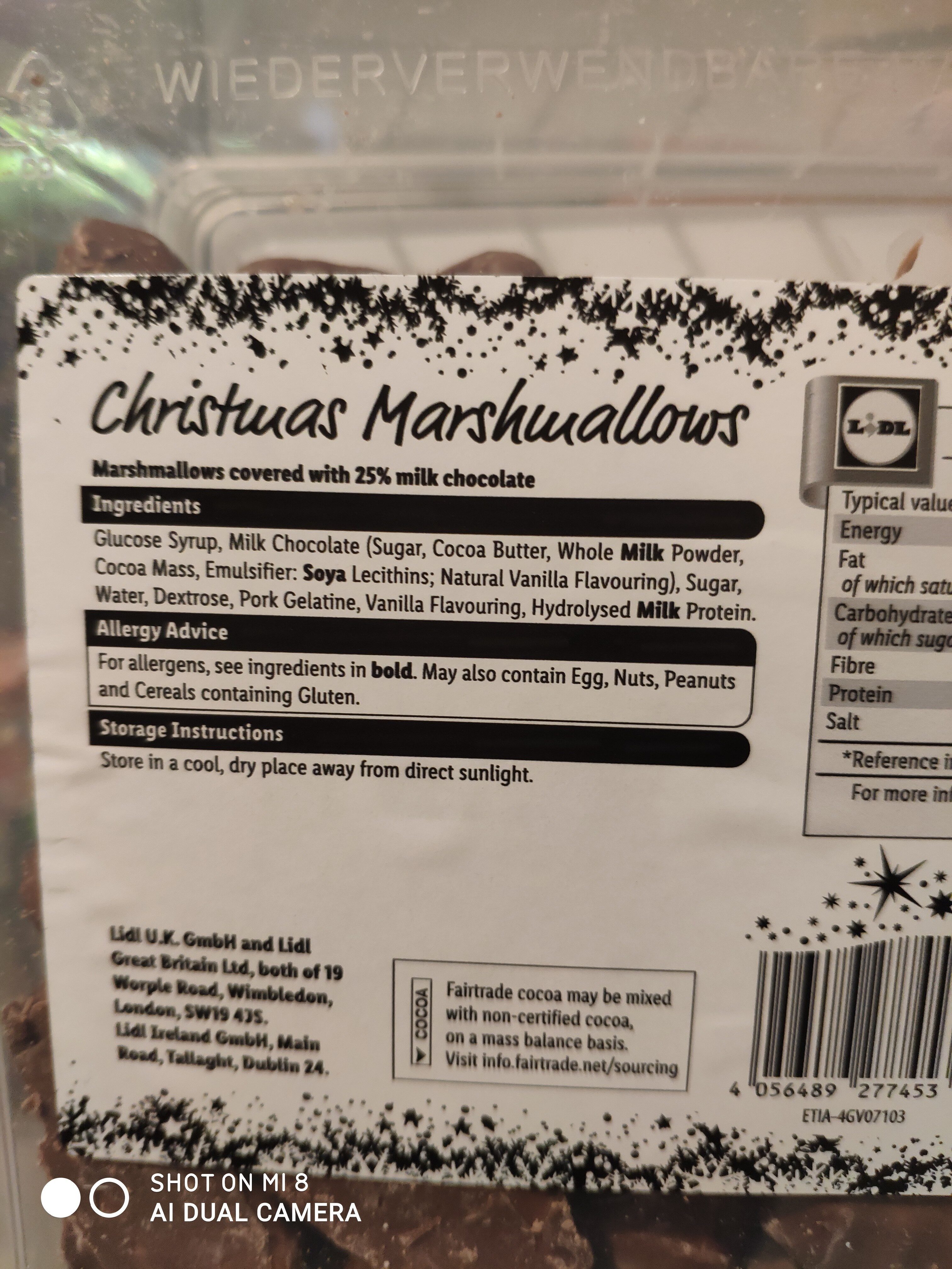 Christmas Marshmallows - Ingrédients