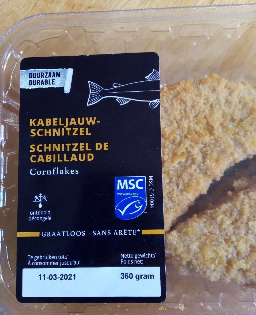 Cod fish schnitzel - Product - fr