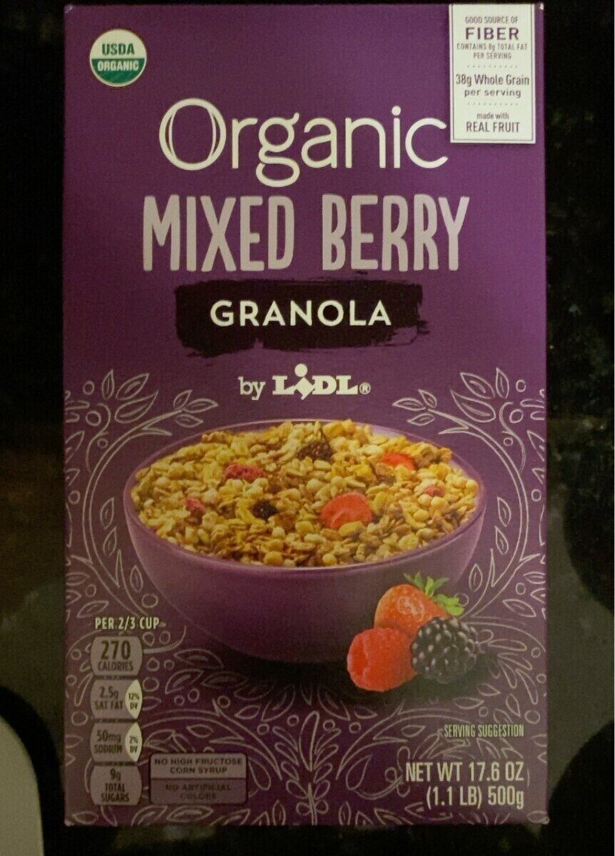 Organic Mixed Berry Granola - Product - de