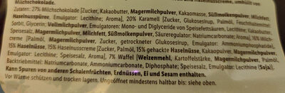 Milch & Haselnuss Riegel - Ingrediënten - de