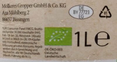 Frische Fettarme Milch 1,5 % Fett - Recycling instructions and/or packaging information - de