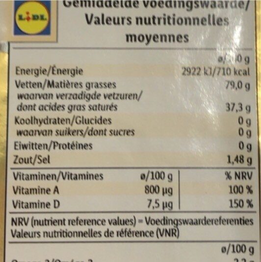 Madgarine     Cuire & Rotir - Voedingswaarden - fr