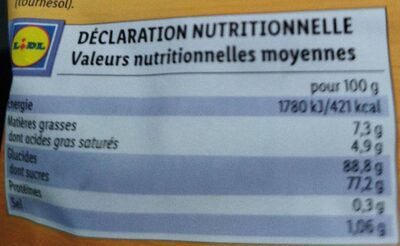 Caramels durs à la crème - Nutrition facts - fr
