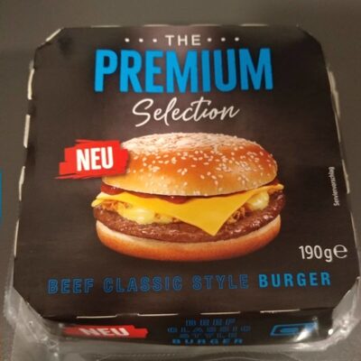 Beef Classic Style Burguer - Premium Selection - Produkt