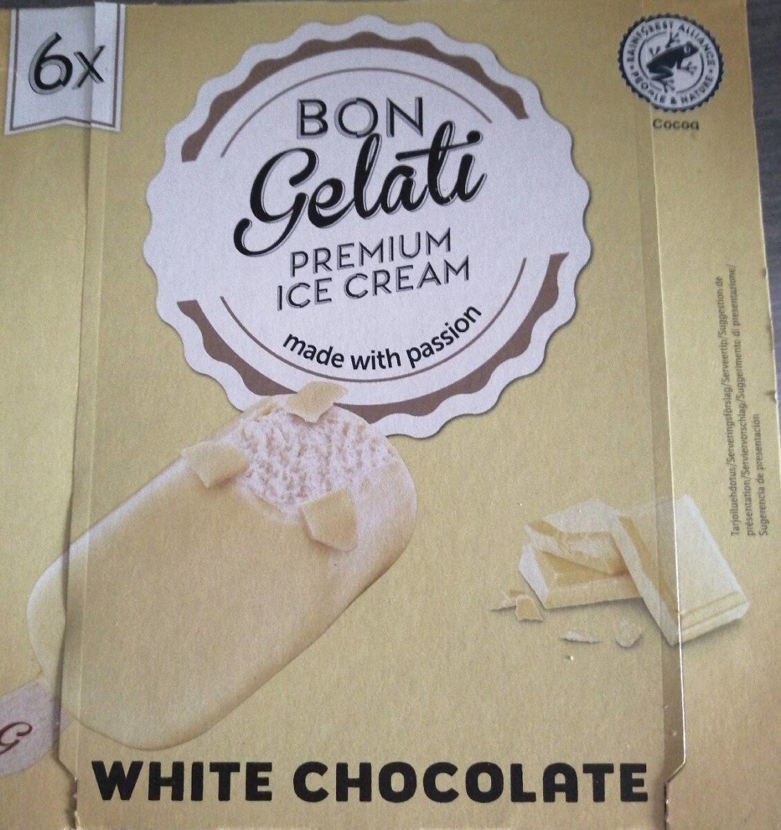 White Chocolat - Zutaten - en