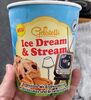 Peanut butter ice cream with pretzel and brownie pieces - Produkt