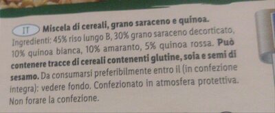 Cereali e quinoa - Ingredienti
