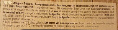 Lasagne bolognese - Ingredients - nl